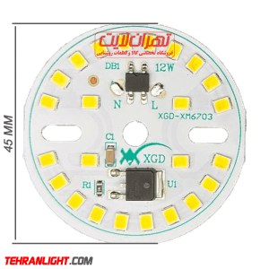 چیپ ال ای دی 12 وات 220 ولت نور نچرال مدل XGD-XM5377