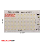 چیپ پروژکتوری 200 وات 220 ولت نور مهتابی MS