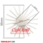 هیت سینک آلومینیومی قطر 95 میلیمتر مدل خورشیدی