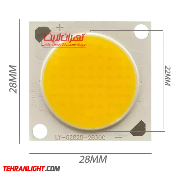 10535 چیپ ال ای دی30 وات 300 میلی آمپر آفتابی مدلCOB2828