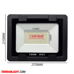 پروژکتور 100 وات smd نور مهتابی 24 ماه گارانتی