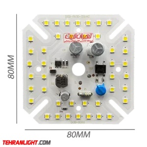 چیپ 80 وات 220 ولت مربع مهتابی