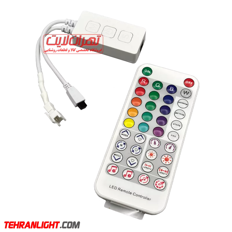 کنترل ریسه آیسی دار مدل SP611E بلوتوث و موزیکال و ریموت