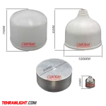 بدنه لامپ 30 وات کامل با هیت سینک و سرپیچ E27