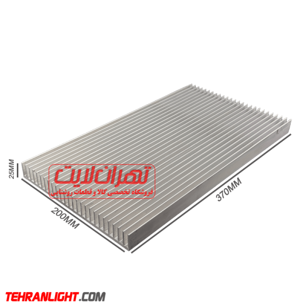 14989 هیت سینک آلومینیومی 370 * 200 * 25 میلیمتر مدل شانه ای