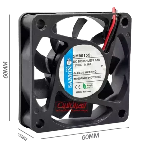 فن خنک‌کننده ۱۲ ولت DC مدل 6*6*1/5