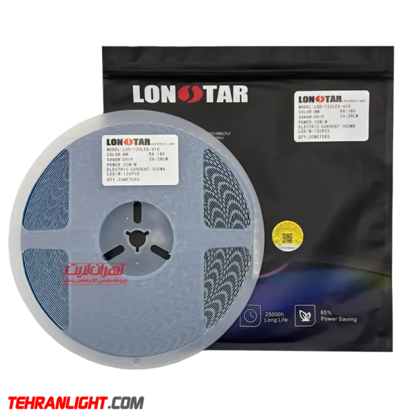 2 ریسه نواری جریان ثابت تراکم 120نورطبیعی LONSTARاصلی - Image 1