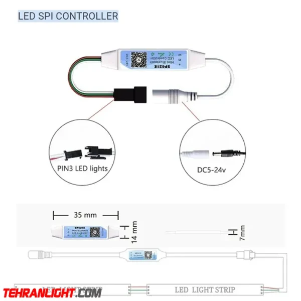 ماژول موزیکال ریسه RGB برنامه پذیر مدل SP621E - Image 4