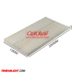 هیت سینک آلومینیومی 250 * 130 * 15 میلیمتر مدل شانه ای