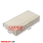 هیت سینک آلومینیومی 4 * 20 * 10 سانتیمتر مدل شانه ای