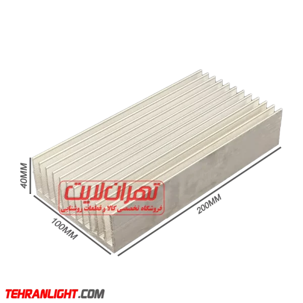 هیت سینک آلومینیومی 4 * 20 * 10 سانتیمتر مدل شانه ای