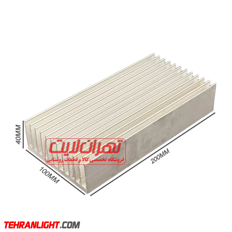 هیت سینک آلومینیومی 4 * 20 * 10 سانتیمتر مدل شانه ای