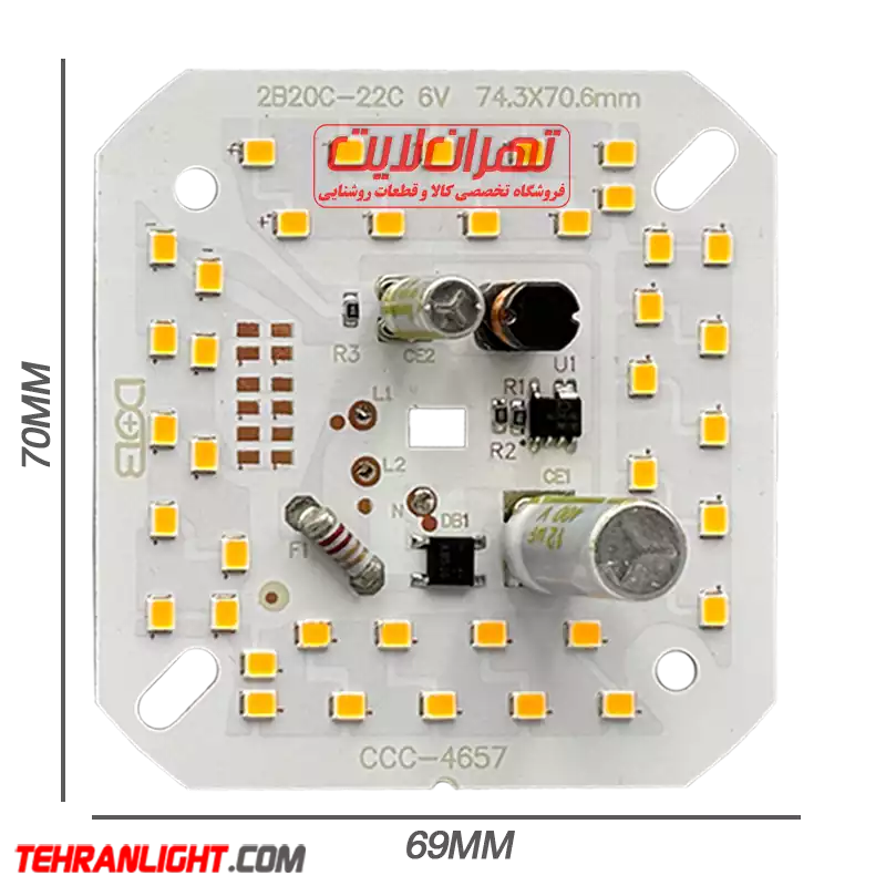 40 CCC WW چیپ 40 وات افتابی 220 ولت