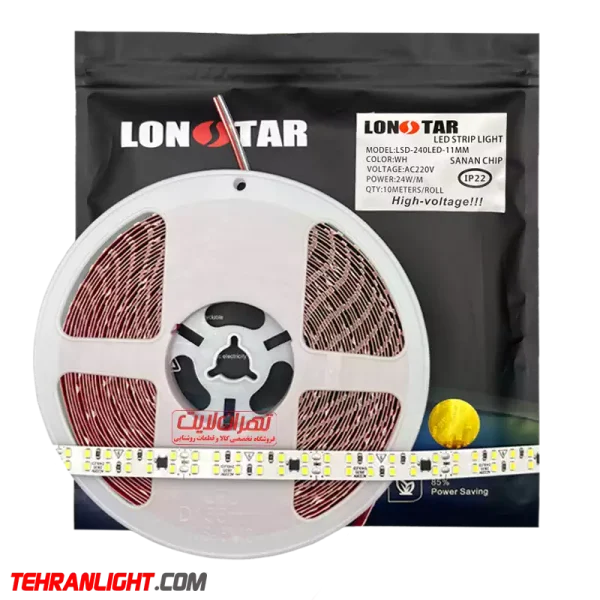 ریسه نواری 220 ولت تراکم 240 مهتابیLONSTAR اصلی