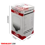 جعبه خالی لامپ 30 وات بسته 25 عددی