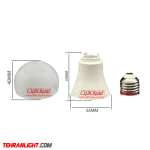 بدنه لامپ 12 وات استاندارد با پایه