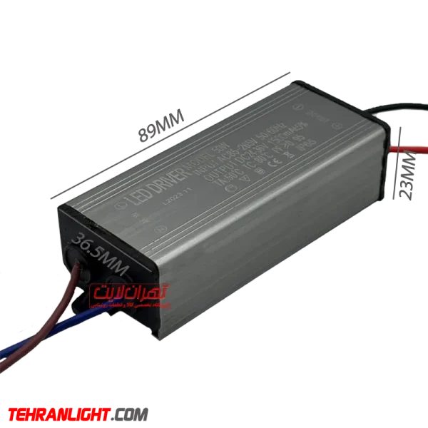 2 درایور 50 وات 1500 میلی آمپر ضد آب ip67 - Image 1