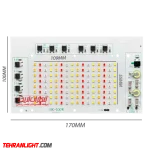 چیپ پروژکتوری 100 وات رشد گیاه xgd