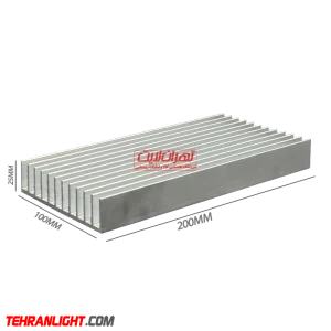 هیت سینک شانه ای 10*200*25 میلیمتر