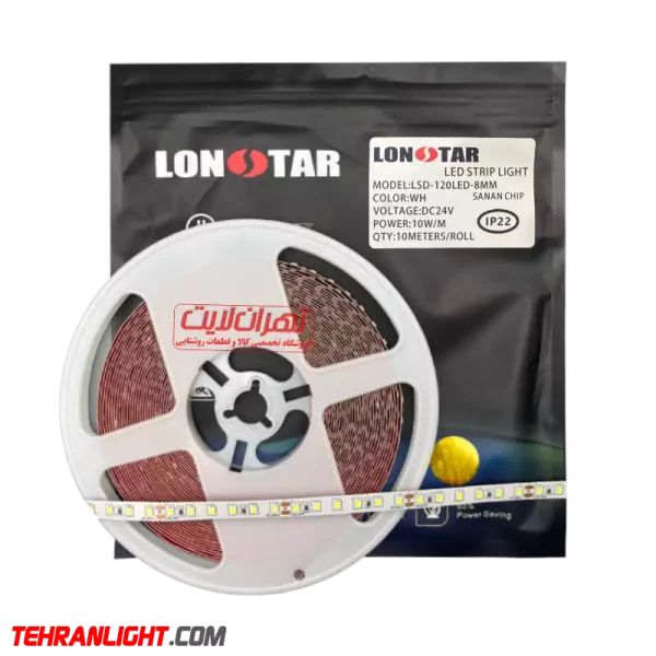 ریسه نواری24ولت تراکم120مهتابی برندLONSTAR اصلی