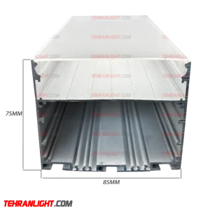 قاب چراغ لاینی رویه85برش85ارتفاع75کد24