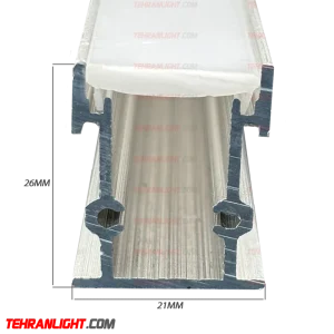 قاب چراغ لاینی رویه21برش21ارتفاع26کد8