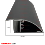 قاب چراغ لاینی رویه44.5برش44.5ارتفاع17کد34