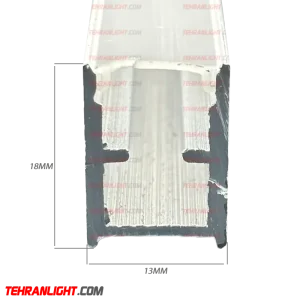 قاب چراغ لاینی رویه13برش13ارتفاع18کد35