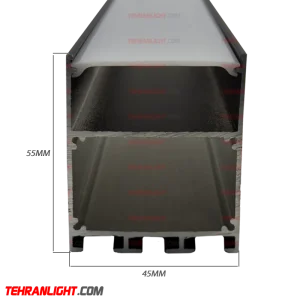 قاب چراغ لاینی رویه45برش45ارتفاع55کد41